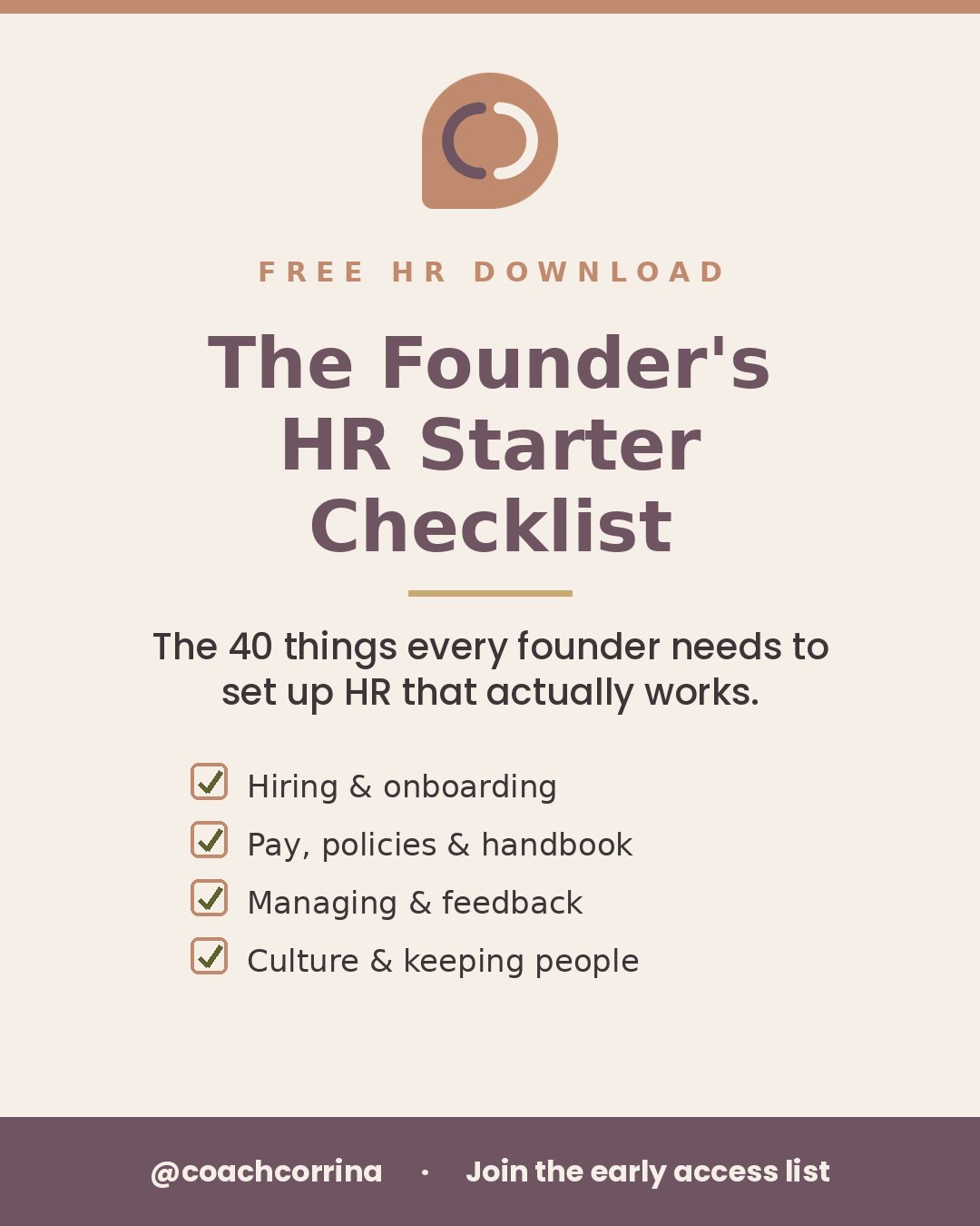 Free checklist